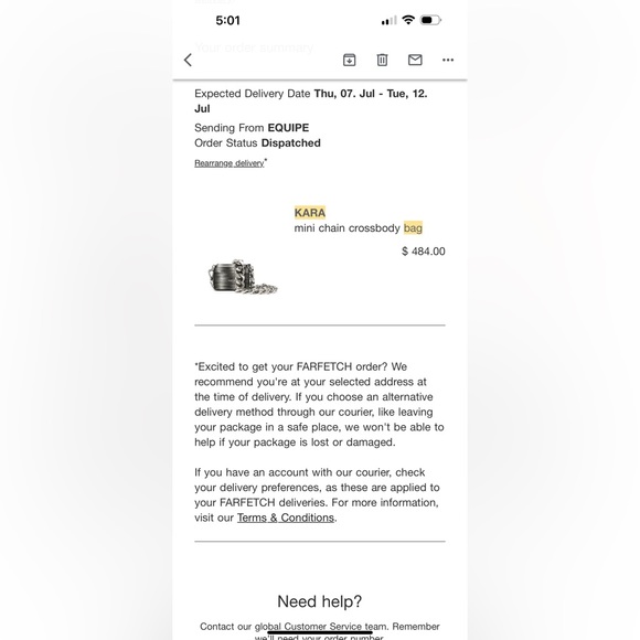 KARA New York mini chain crossbody bag - Picture 7 of 7